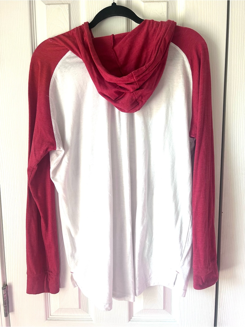 Indiana Hoosiers Hooded Raglan Tee – Women’s Large - Picture 4 of 5
